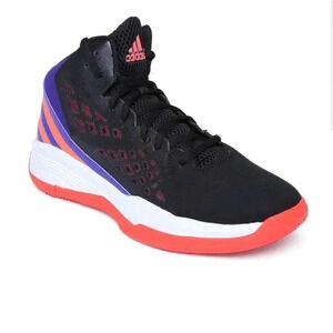 Adidas 7.5 Men's Speedbreak Basketball High Top Lace Up Black Sneakers